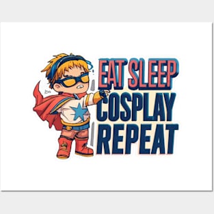 Cosplay, Eat, Repeat Posters and Art